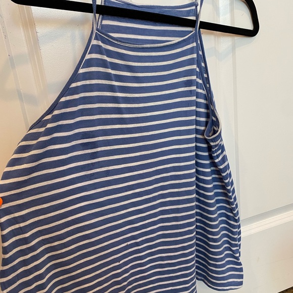 Blue/white tank top. Never been worn. Size Large. - Picture 2 of 2